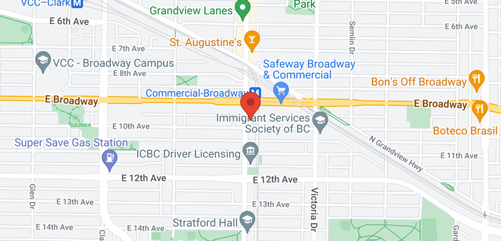 map of 2580 COMMERCIAL DRIVE
